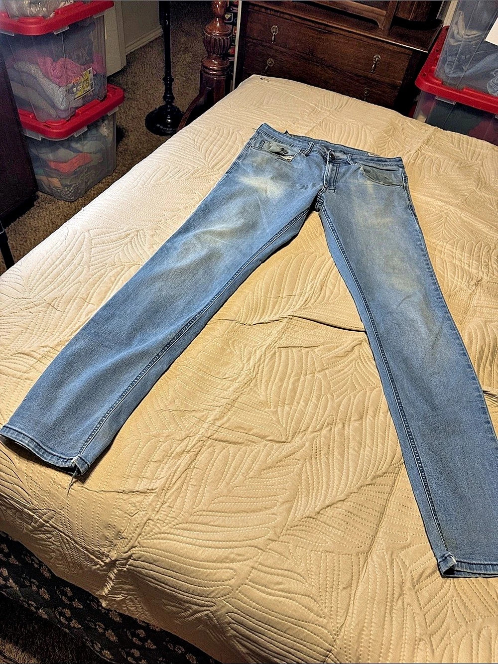 Axel Slim Stretch Jeans Blue Waist 34 x 34